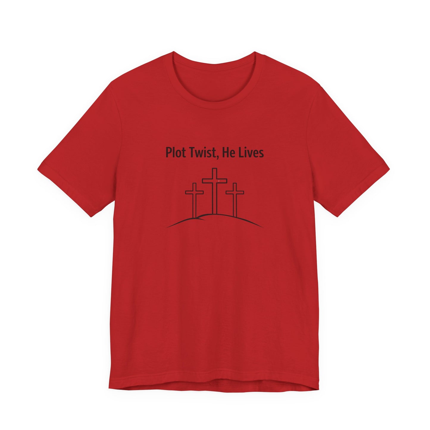 Christian T-Shirt "Plot Twist, He Lives" – Easter Resurrection Tee