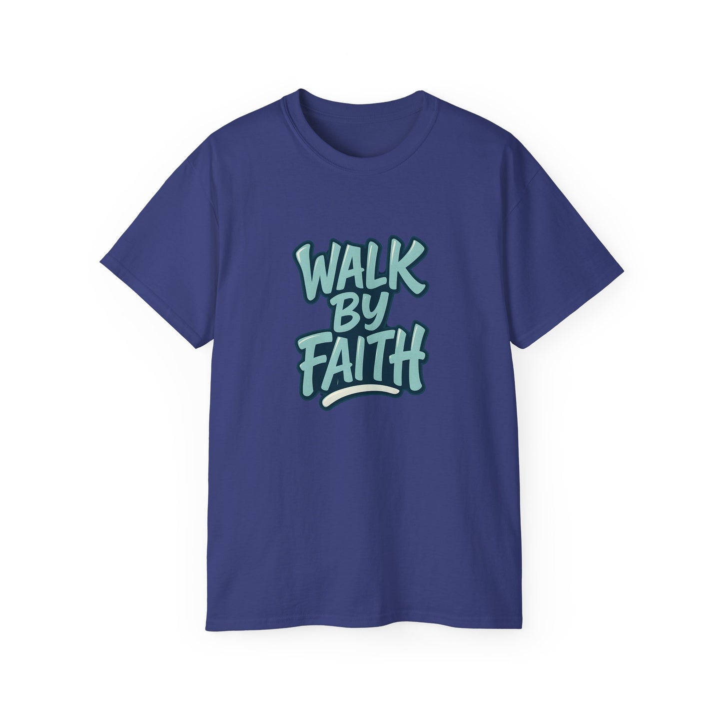 Walk by Faith Inspirational Unisex Tee, Motivational T-Shirt, Faith-Based Clothing, Gift for Believers, Casual Everyday Wear