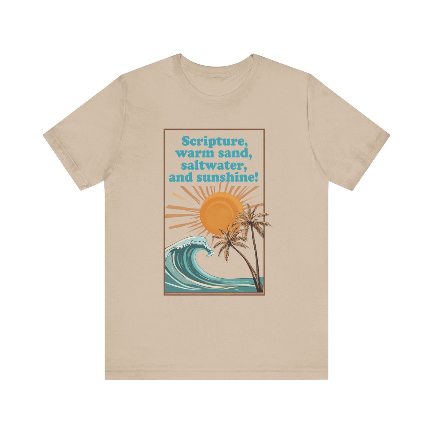 Beach Vibes Tee, Scripture T-Shirt, Summer Graphic Tee, Casual Beachwear, Vacation Outfit, Gift for Ocean Lovers