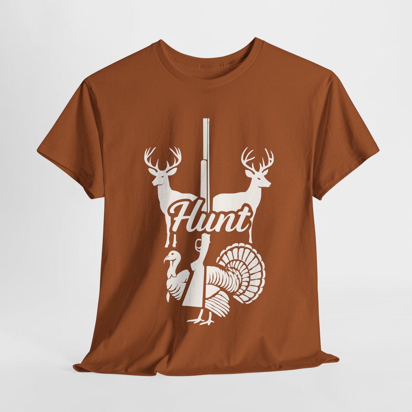 Unisex Heavy Cotton Tee - Hunt Design, Perfect for Outdoors Lovers, Hunting Season, Casual Wear, Gift for Hunters