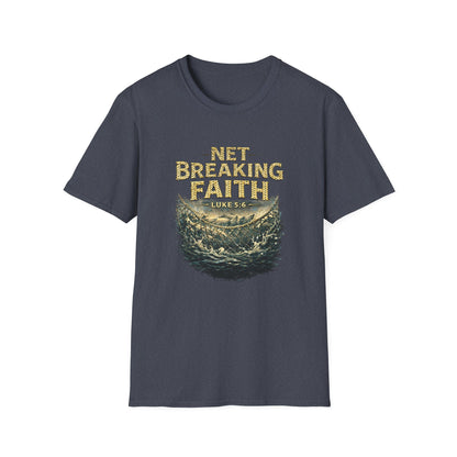 Net Breaking Faith T-Shirt — Vintage Fishing Faith Graphic Tee