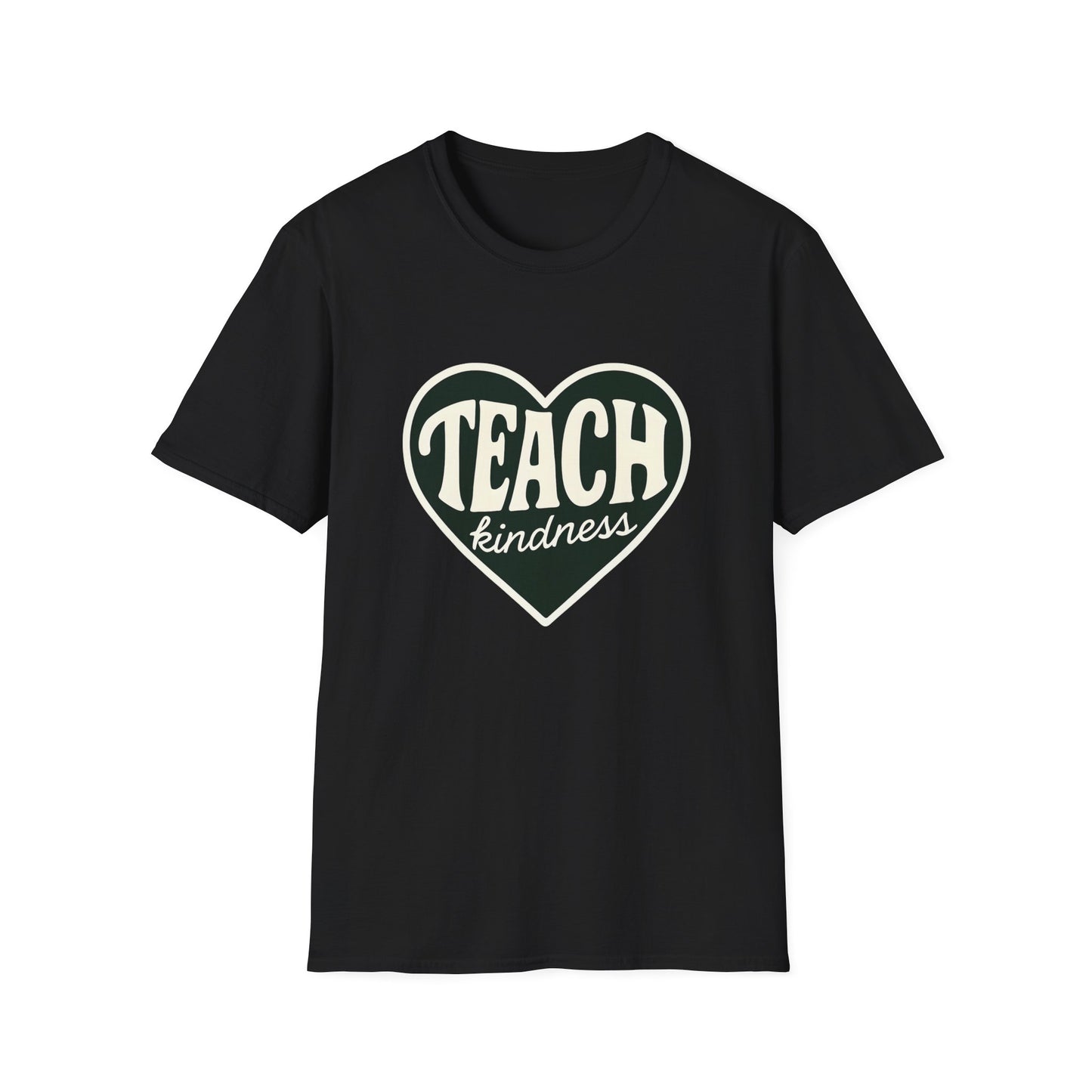 Teach Kindness Unisex Softstyle T-Shirt, Graphic Tee, Gift for Teachers, Inspirational Shirt, Kindness Message T-Shirt