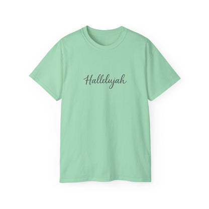 Hallelujah Unisex Ultra Cotton Tee - Casual Graphic Shirt, Faith-Based Apparel, Gifts for Christian Friends, Spring Fashion, [...]