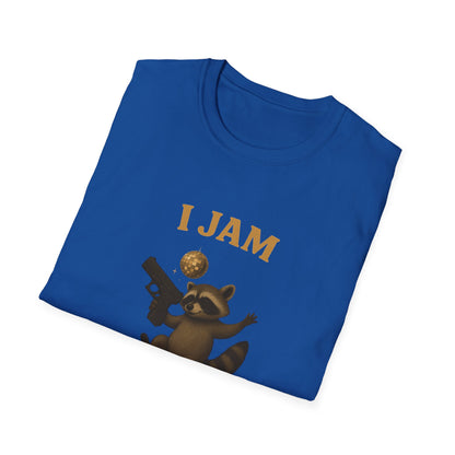 Funny Raccoon “I Jam But My Glock Don't” T-Shirt