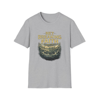 Net Breaking Faith T-Shirt — Vintage Fishing Faith Graphic Tee
