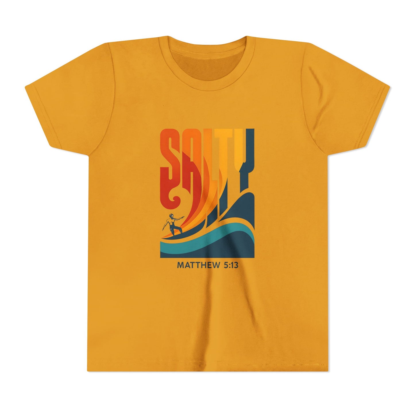 Salty Youth Short Sleeve Tee | Surf Style, Christian Tees, Beach Wear, Summer Fun, Youth Apparel