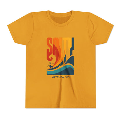 Salty Youth Short Sleeve Tee | Surf Style, Christian Tees, Beach Wear, Summer Fun, Youth Apparel
