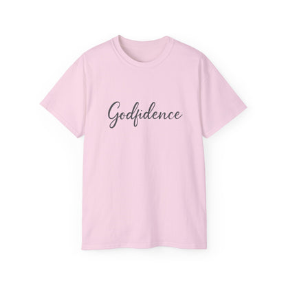 Godfidence Unisex Ultra Cotton Tee - Inspirational T-Shirt, Motivational Gift, Faith Apparel, Spiritual Wear, Casual Top