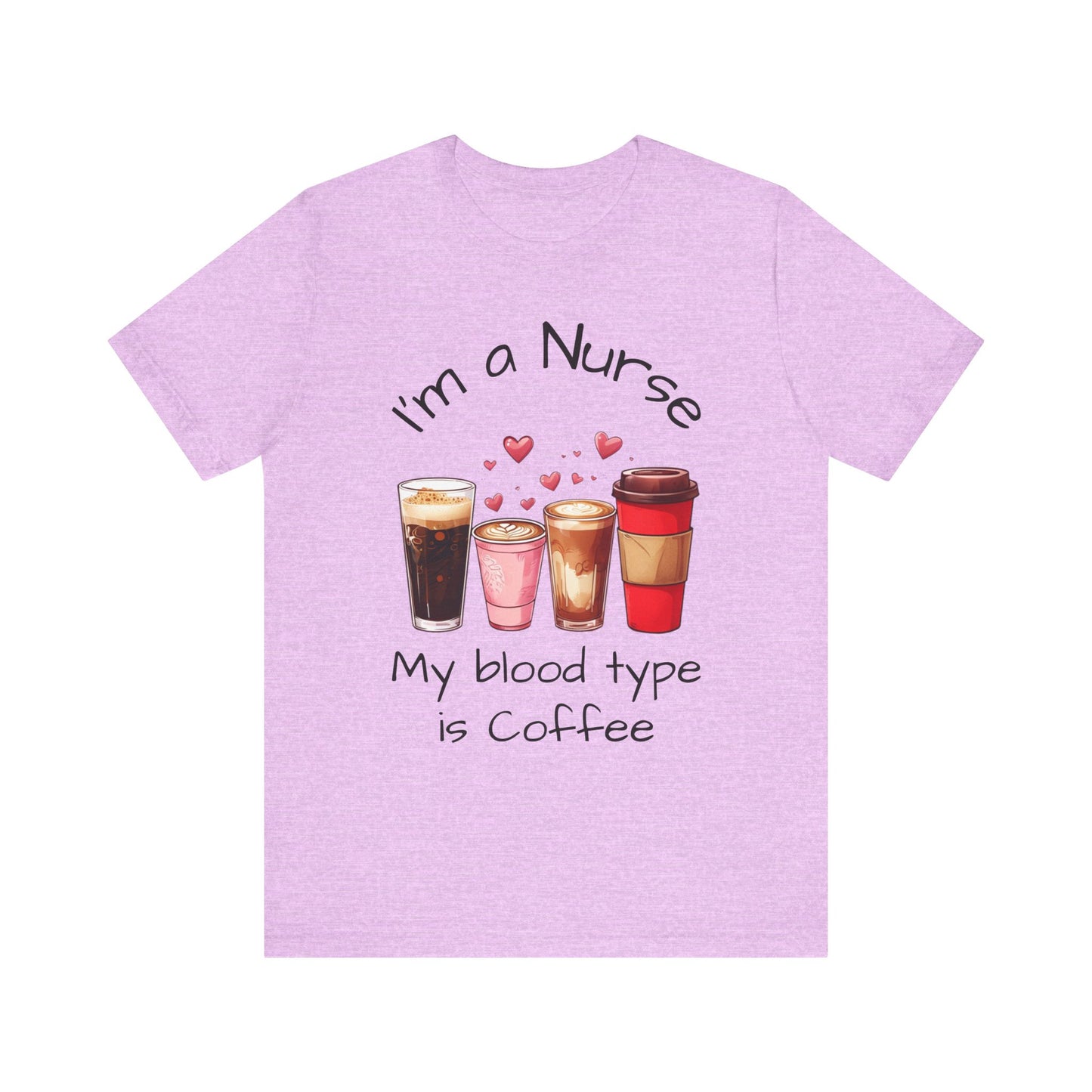 Funny Nurse Coffee Tee - I'm a Nurse My Blood Type is Coffee Shirt, Gift for Nurses, Coffee Lover T-Shirt, Healthcare Humor Apparel, [...]