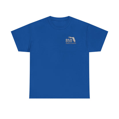 Custom Unisex Heavy Cotton Tee with Business Logo, Perfect for Workwear, Gift for Contractors, Promotional Use, Branding, Florida Services