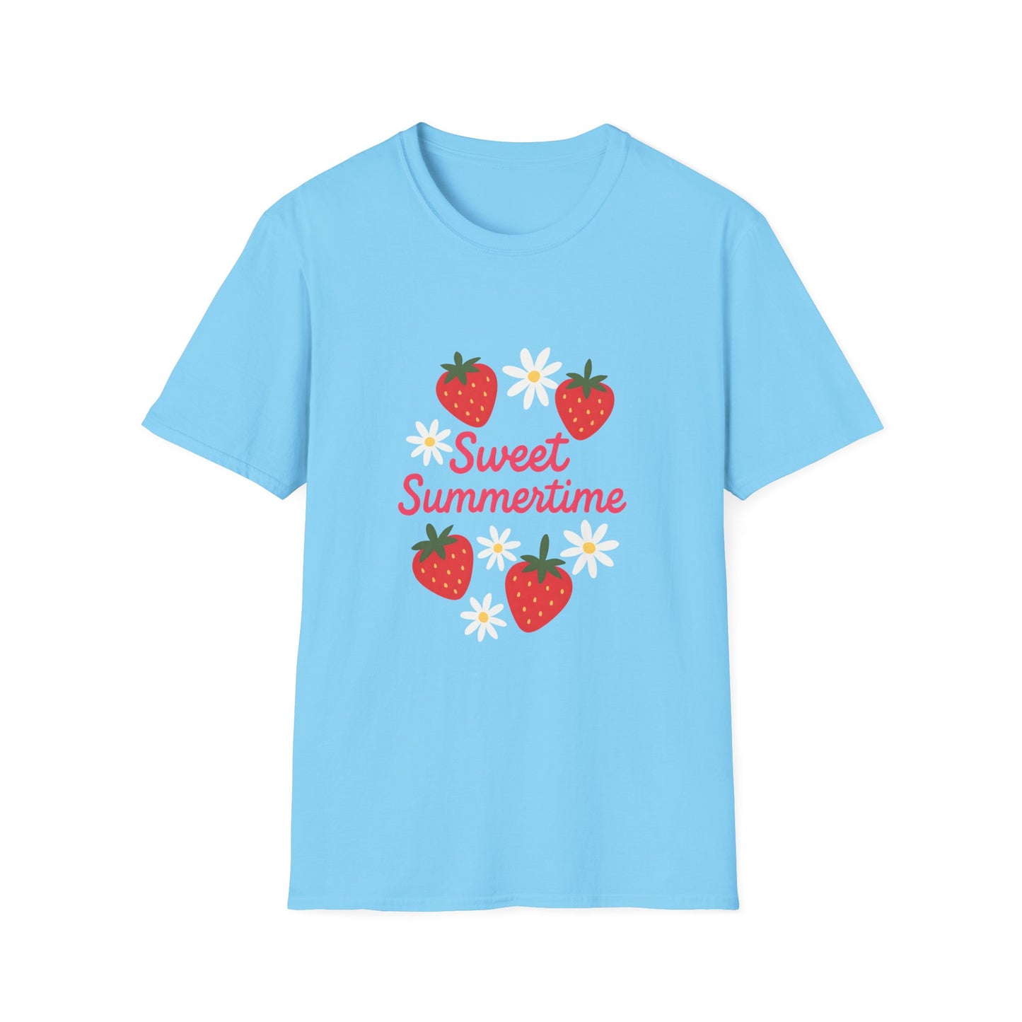 Sweet Summertime T-Shirt, Unisex Summer Tee, Cute Fruit Shirt, Casual Summer Apparel, Gift for Plant Lovers
