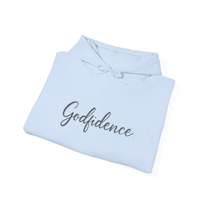 Godfidence Sweatshirt, Cozy Unisex Hoodie, Inspirational Layering Piece, Perfect Gift for Friends, Casual Fashionwear