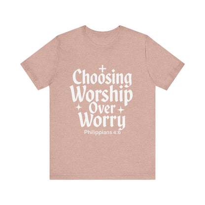 Faith-Inspired Unisex Tee: Choosing Worship Over Worry, Christian Apparel, Inspirational Gift, Spiritual T-Shirt, Everyday Wear, Gift [...]