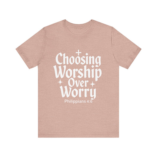 Faith-Inspired Unisex Tee: Choosing Worship Over Worry, Christian Apparel, Inspirational Gift, Spiritual T-Shirt, Everyday Wear, Gift [...]