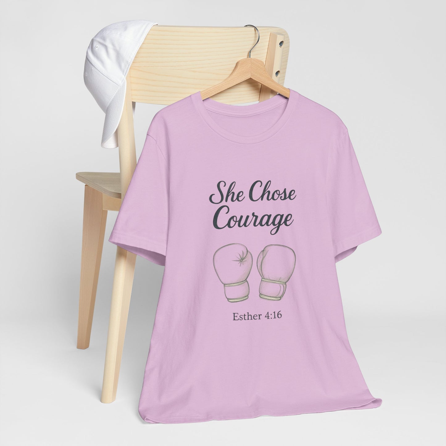 Courage T-Shirt, Inspirational Tee, Motivational Gift, Unisex Casual Wear, Esther 4:16 Quote, Fitness Apparel
