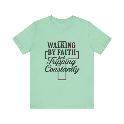 Faith-Inspired Unisex Tee | Walking by Faith Shirt, Christian Apparel, Inspirational Tee, Everyday Wear, Gift for Believers