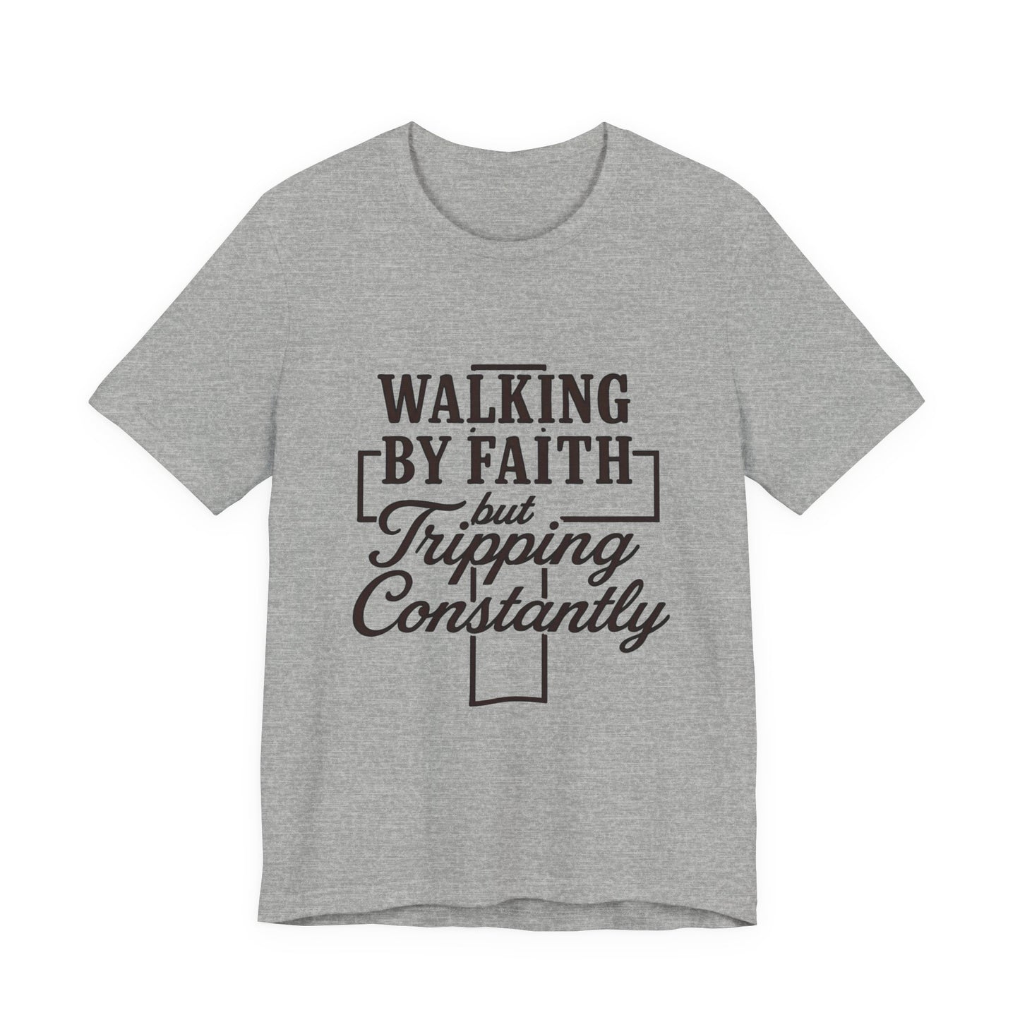 Faith-Inspired Unisex Tee | Walking by Faith Shirt, Christian Apparel, Inspirational Tee, Everyday Wear, Gift for Believers