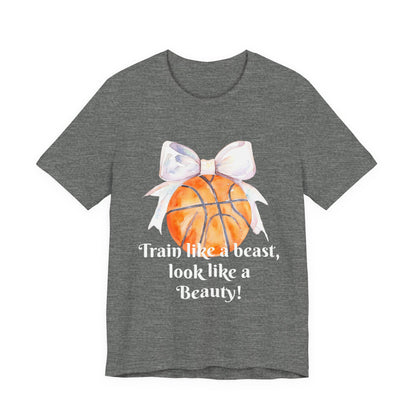 Train Like a Beast Unisex Tee - Basketball Motivation Shirt, Sportswear, Fitness Gift, Workout Apparel, Activewear
