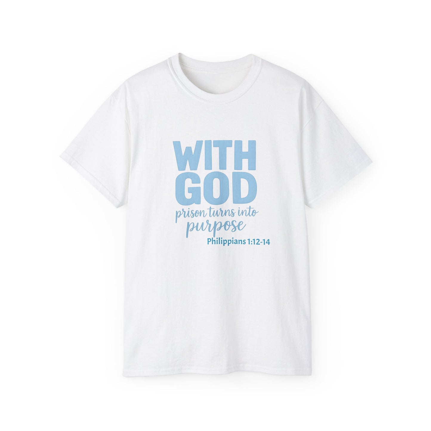 Inspirational Faith Tee, Unisex Ultra Cotton Tee, Christian T-Shirt, Bible Verse Shirt, Gift for Believers, Casual Everyday Wear