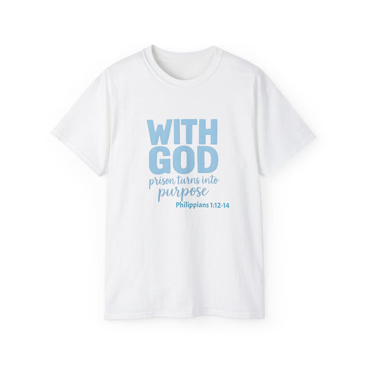 Inspirational Faith Tee, Unisex Ultra Cotton Tee, Christian T-Shirt, Bible Verse Shirt, Gift for Believers, Casual Everyday Wear