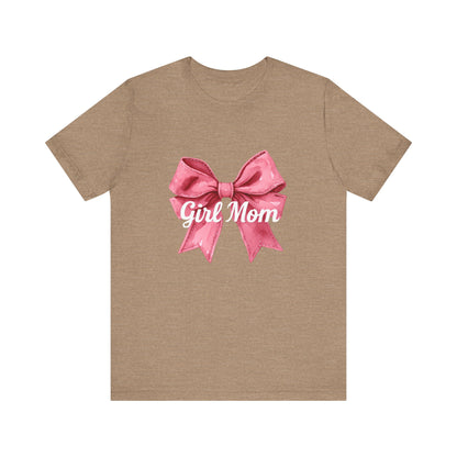 Cute Girl Mom T-Shirt | Unisex Jersey Tee for Moms, Mother's Day Gift, Family Matching Outfits, Birthday Present, Gift for Her