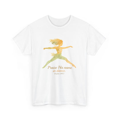 Inspirational Yoga Tee - Praise His Name, Unisex Cotton T-Shirt, Fitness Gift, Spiritual Workout Top, Mindfulness Apparel