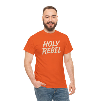 Holy Rebel Unisex Heavy Cotton Tee, Inspirational Christian T-Shirt, Unique Gift for Rebels, Faith-Based Apparel, Motivational Quote [...]