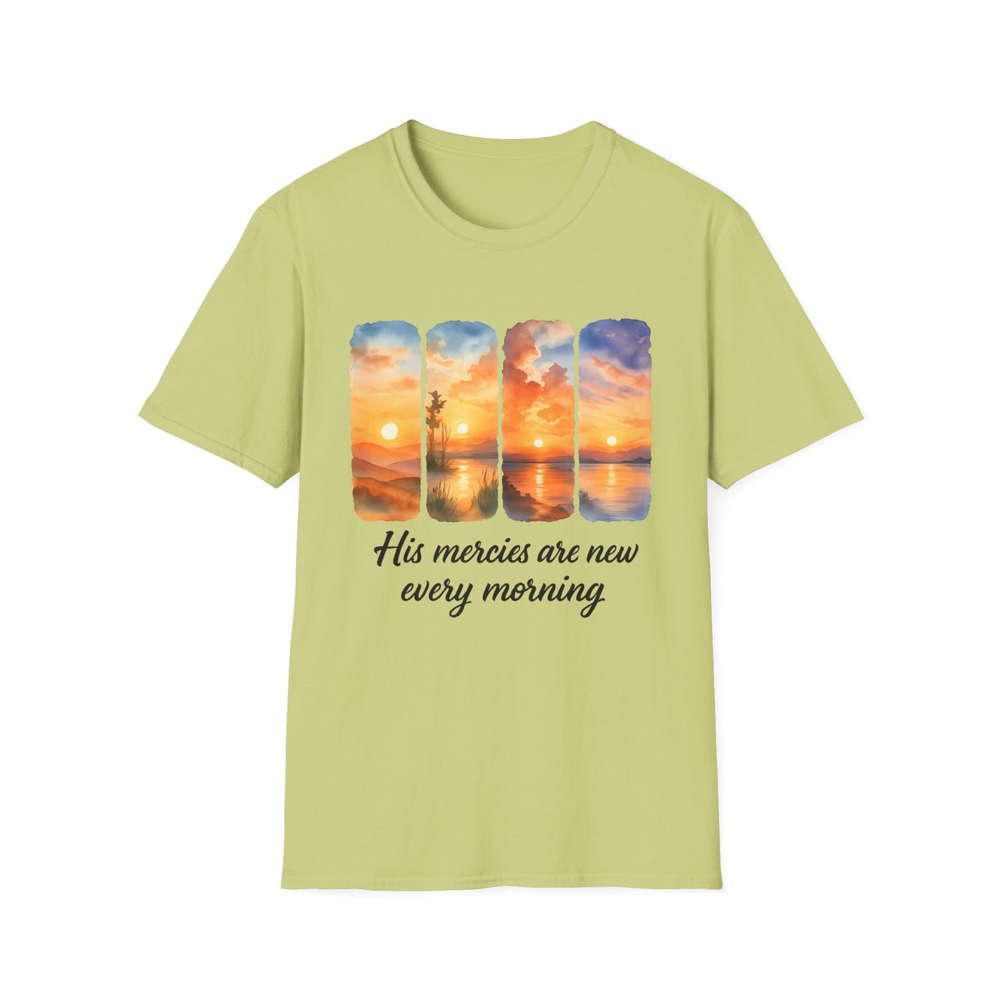 Inspirational Sunrise T-Shirt - His Mercies Are New Every Morning, Affirmation Tee, Gift for Friends, Motivational Apparel, Casual [...]