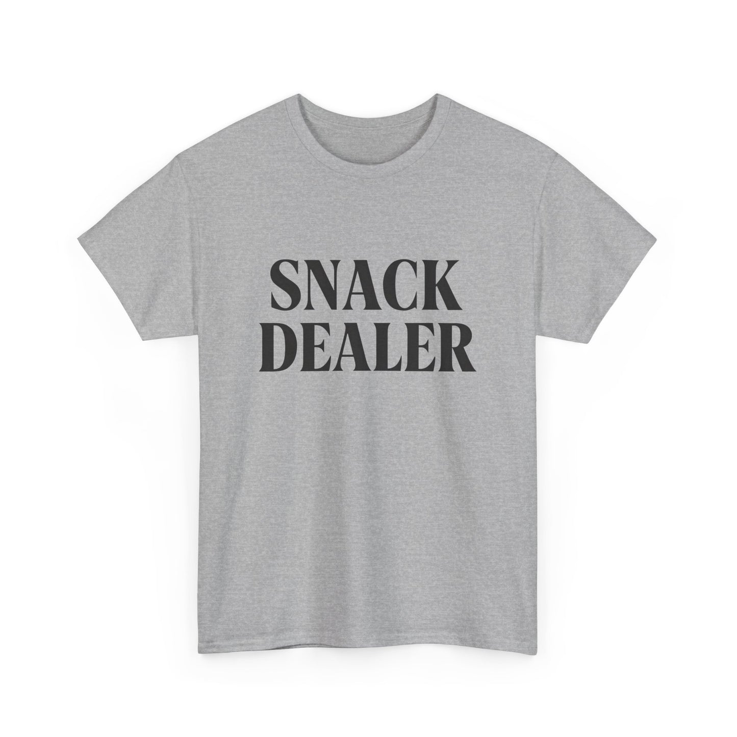Snack Dealer Unisex Heavy Cotton Tee | Funny Shirt for Food Lovers, Casual Wear, Gift for Chefs, Snack Enthusiasts, Unique Apparel