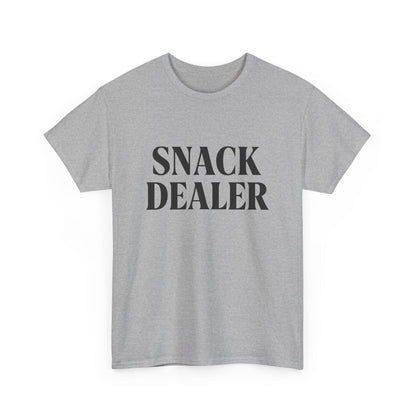 Snack Dealer Unisex Heavy Cotton Tee | Funny Shirt for Food Lovers, Casual Wear, Gift for Chefs, Snack Enthusiasts, Unique Apparel