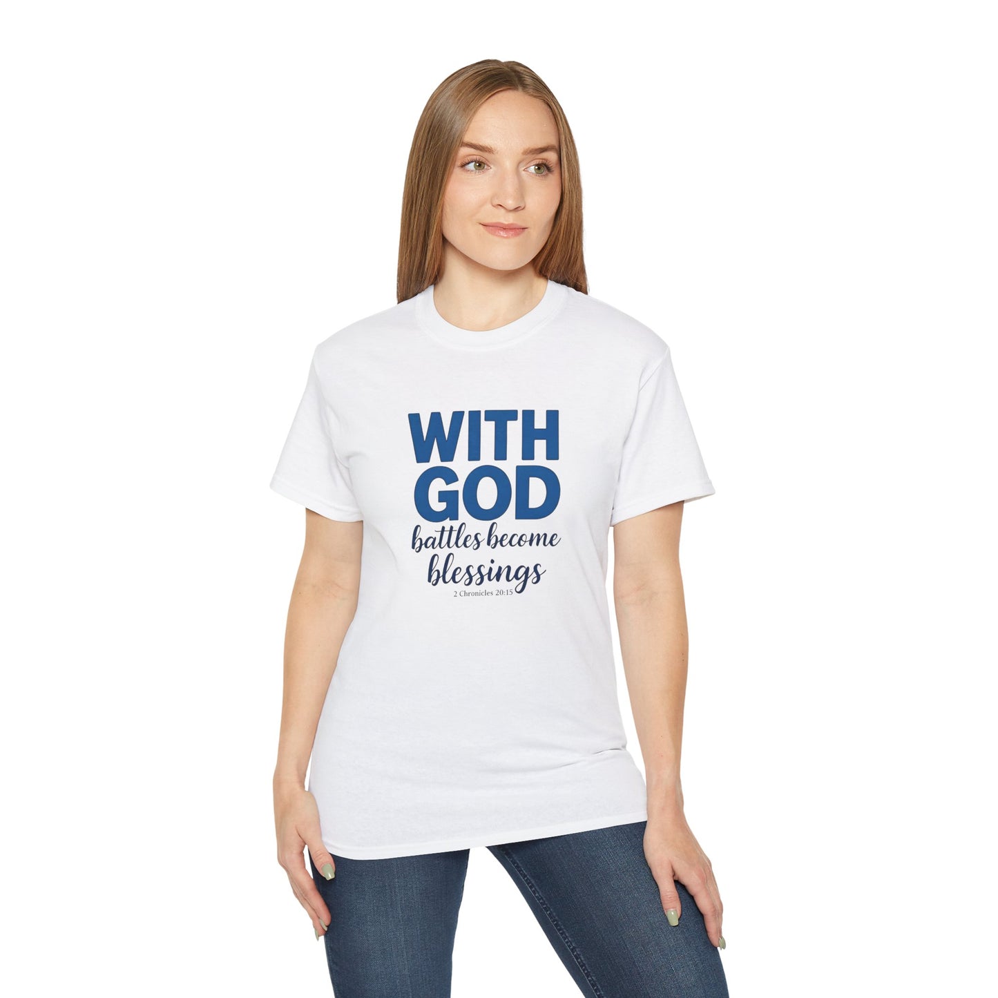 Inspirational Faith T-Shirt, Unisex Ultra Cotton Tee, Christian Apparel, Religious Gift, Uplifting Quote Shirt, Everyday Wear