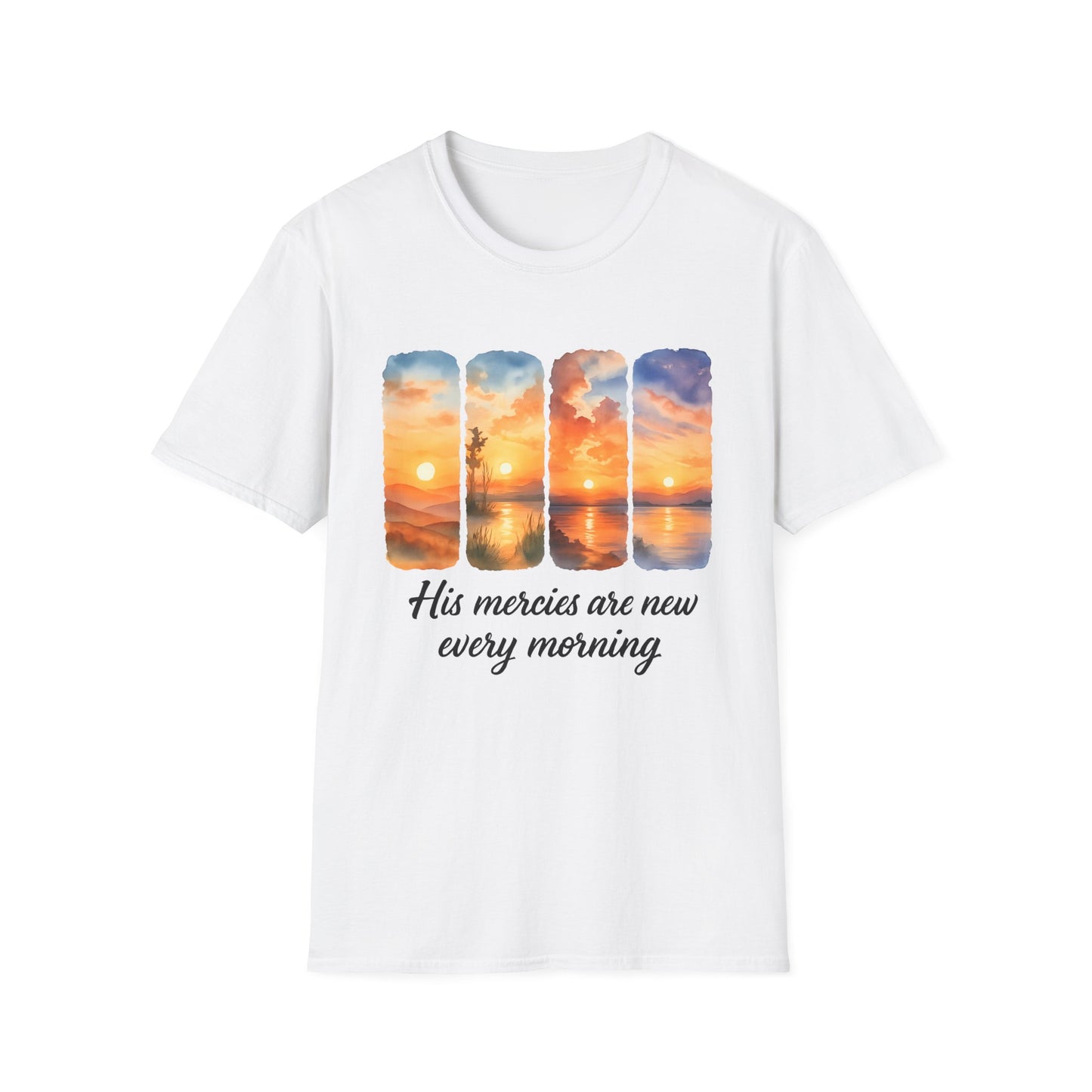 Inspirational Sunrise T-Shirt - His Mercies Are New Every Morning, Affirmation Tee, Gift for Friends, Motivational Apparel, Casual [...]