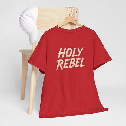 Holy Rebel Unisex Heavy Cotton Tee, Inspirational Christian T-Shirt, Unique Gift for Rebels, Faith-Based Apparel, Motivational Quote [...]