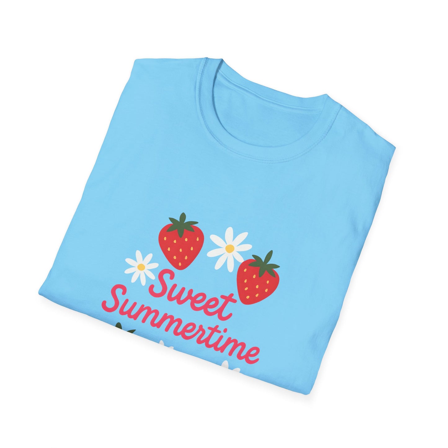 Sweet Summertime T-Shirt, Unisex Summer Tee, Cute Fruit Shirt, Casual Summer Apparel, Gift for Plant Lovers