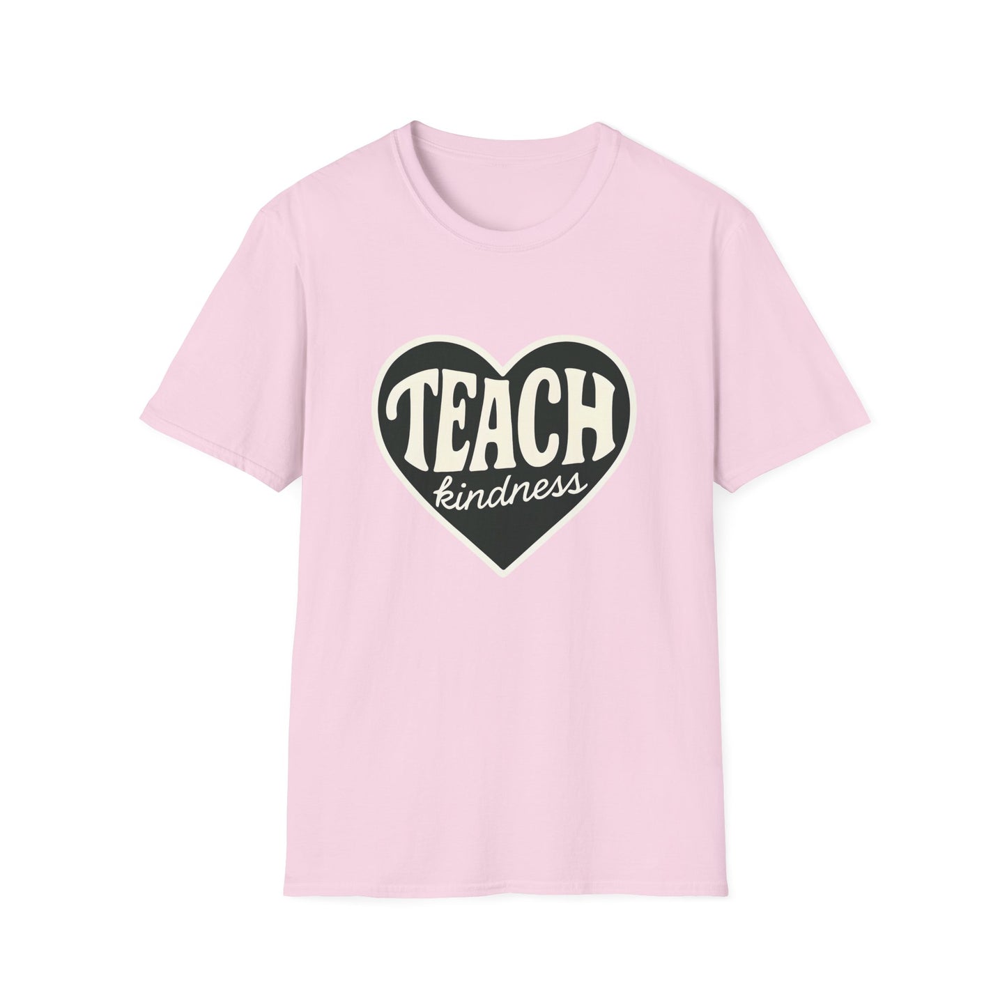 Teach Kindness Unisex Softstyle T-Shirt, Graphic Tee, Gift for Teachers, Inspirational Shirt, Kindness Message T-Shirt
