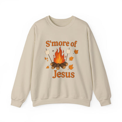 Cozy Autumn Crewneck Sweatshirt - S'more of Jesus, Fall Fashion, Religious Gift, Christian Apparel, Harvest Celebration, Thanksgiving