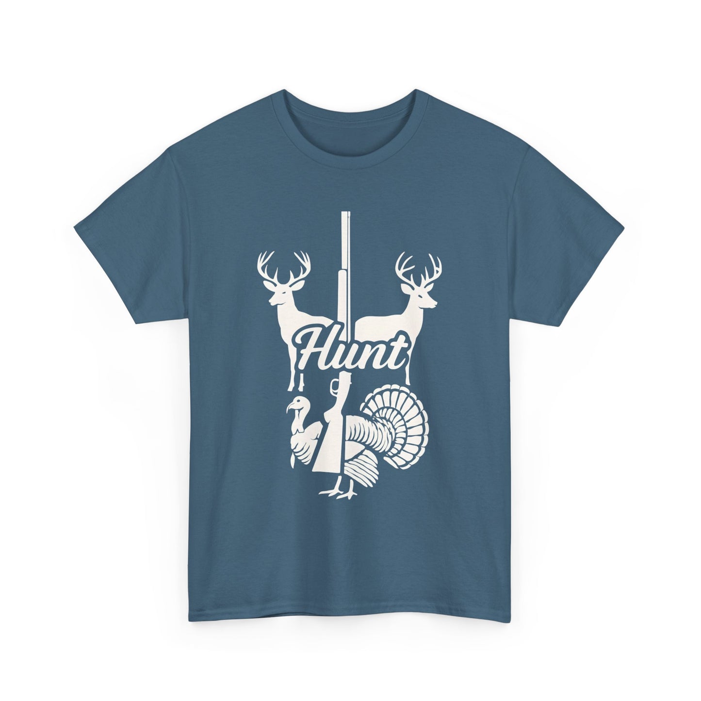 Unisex Heavy Cotton Tee - Hunt Design, Perfect for Outdoors Lovers, Hunting Season, Casual Wear, Gift for Hunters