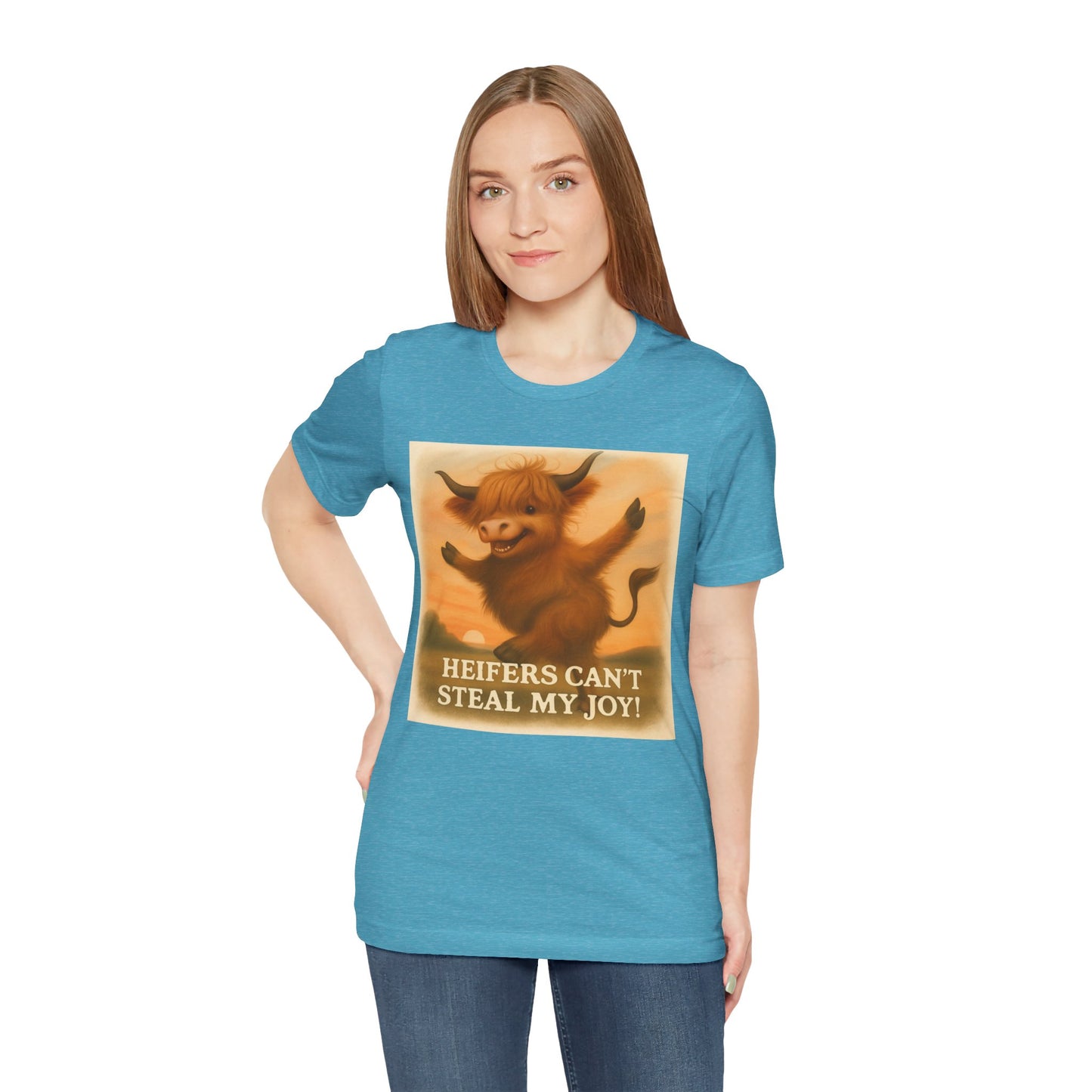 Joyful Heifer Unisex Tee - Perfect for Cow Lovers, Farm Life, Everyday Wear, Gifts, and Celebrations!