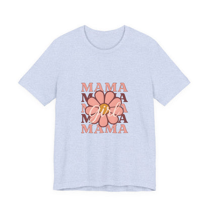 Chic Mama Graphic Tee, Floral Shirt for Moms, Mother's Day Gift, Casual Wear, Trendy Outfit, Birthday Present