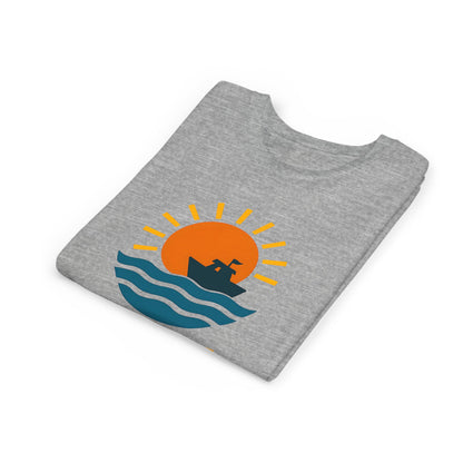 Youth Short Sleeve Tee - I'm Just Here to Rock It, Fun Summer Shirt, Kid's Beach Tee, Gift for Young Explorers, Adventure Outfit