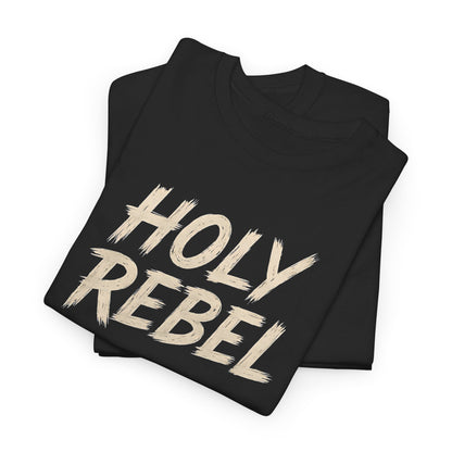 Holy Rebel Unisex Heavy Cotton Tee, Inspirational Christian T-Shirt, Unique Gift for Rebels, Faith-Based Apparel, Motivational Quote [...]