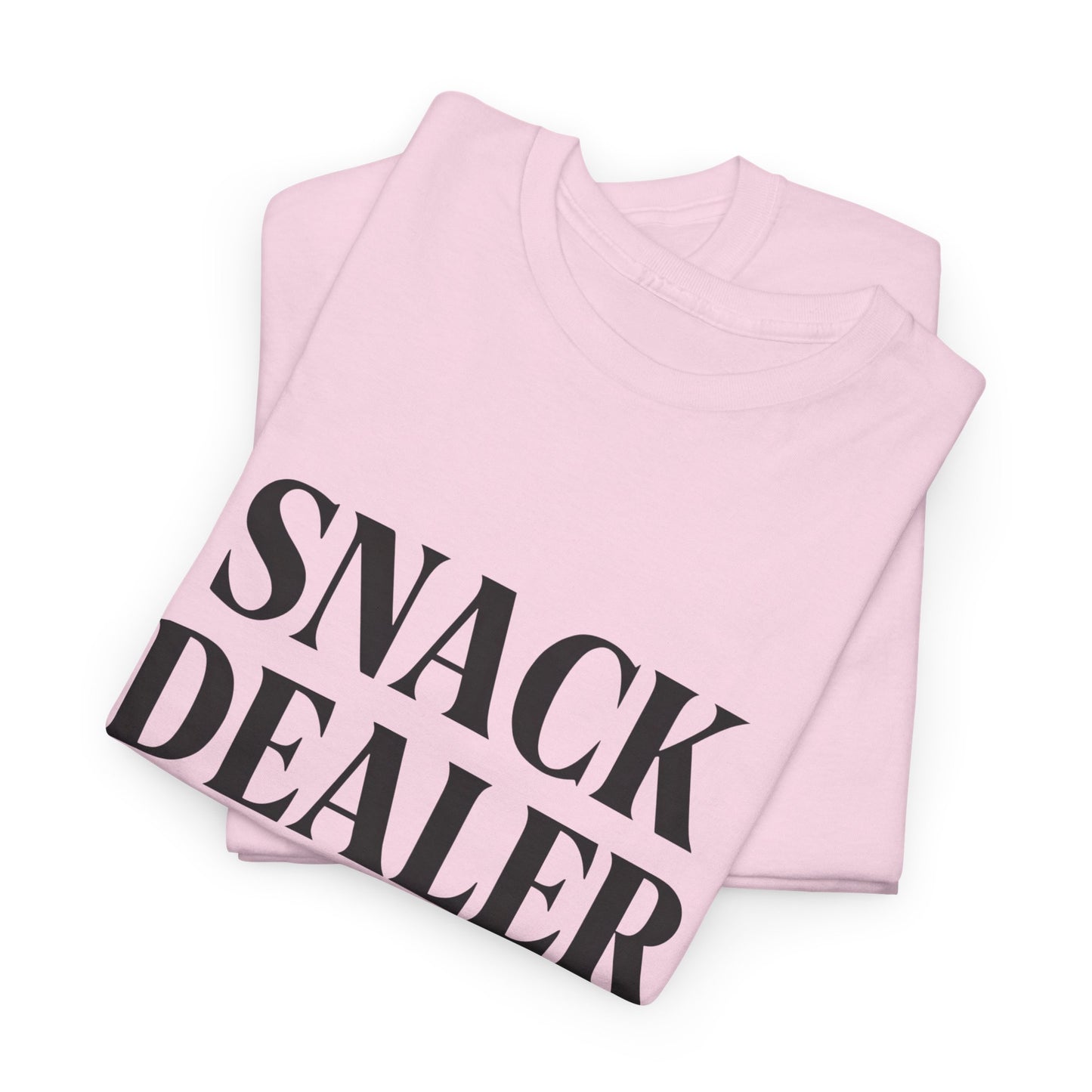 Snack Dealer Unisex Heavy Cotton Tee | Funny Shirt for Food Lovers, Casual Wear, Gift for Chefs, Snack Enthusiasts, Unique Apparel