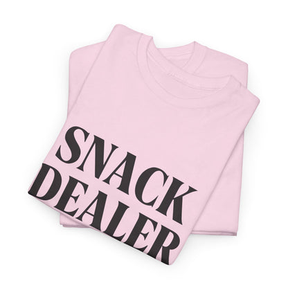 Snack Dealer Unisex Heavy Cotton Tee | Funny Shirt for Food Lovers, Casual Wear, Gift for Chefs, Snack Enthusiasts, Unique Apparel