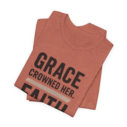 Faith and Grace Inspirational Tee, Bible Verse Shirt, Motivational T-Shirt, Christian Apparel, Religious Gift, Unisex Graphic Tee