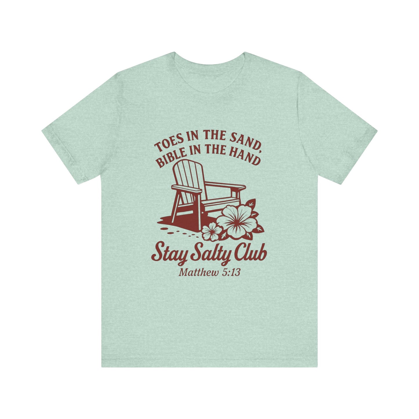 Cozy Coastal Tee - Stay Salty Club Shirt, Beach Vibes, Inspirational Quotes T-Shirt, Religious Gift, Summer Fashion