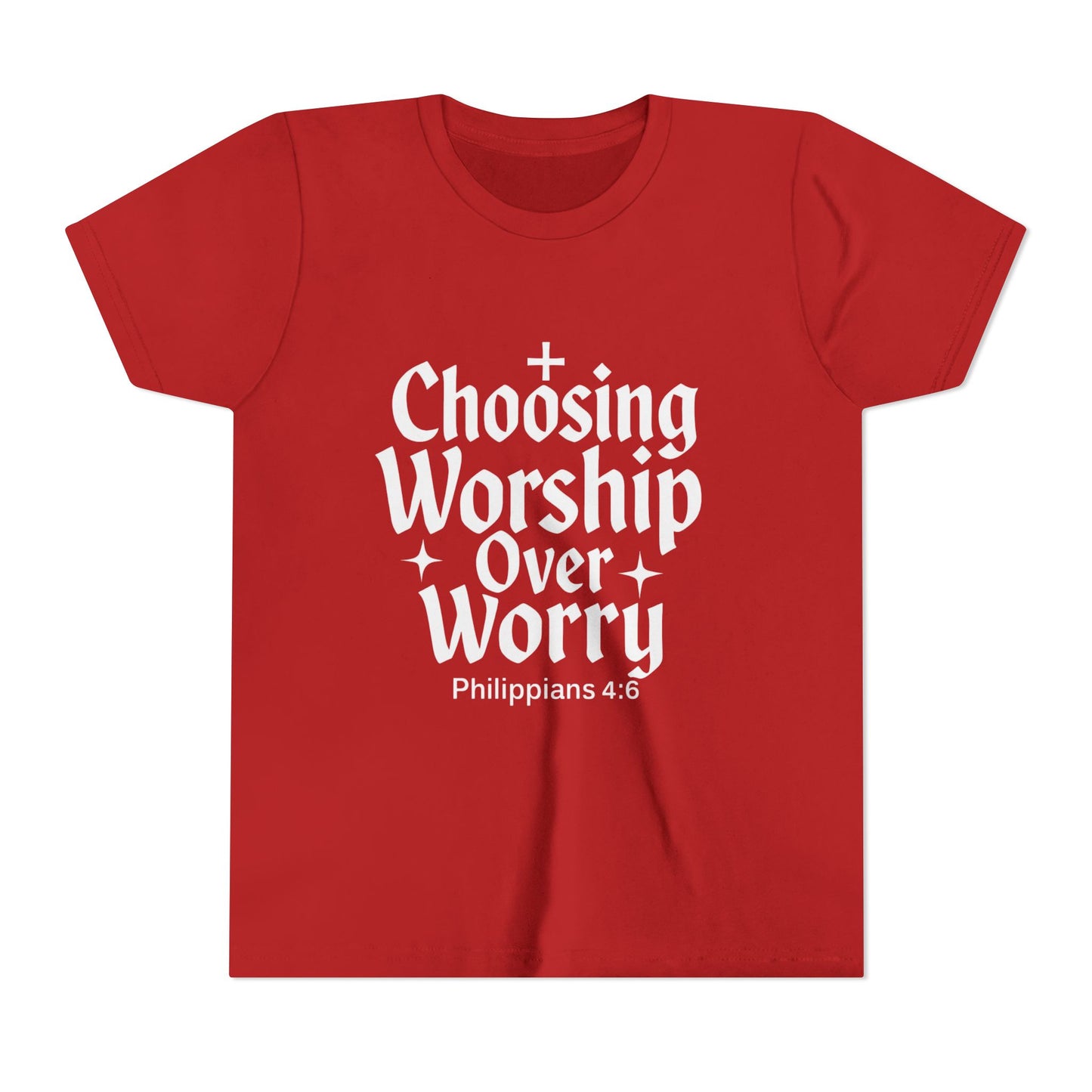 Youth Inspirational Tee - Choosing Worship Over Worry, Motivational Youth Shirt, Christian Apparel, Faith-Based Gift for Kids, [...]