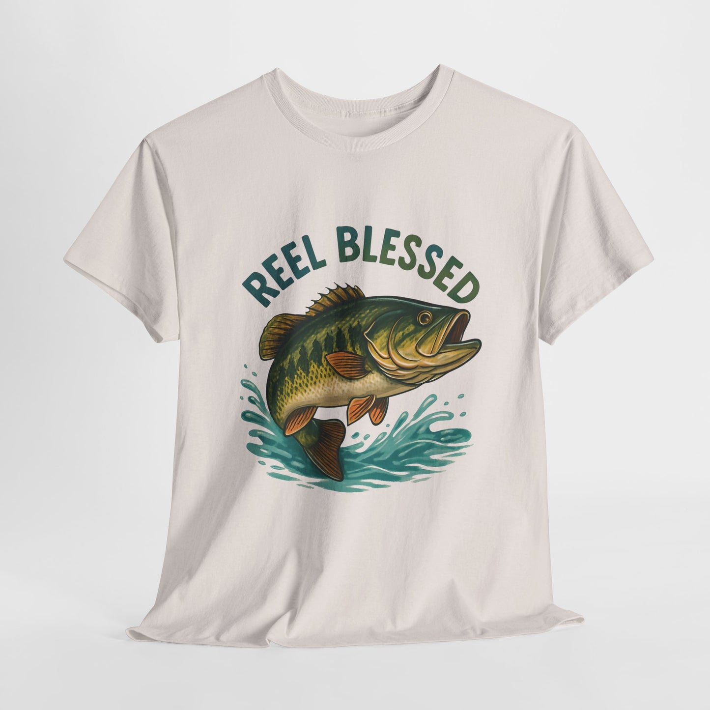Reel Blessed Fishing Tee, Unisex Cotton Shirt, Perfect Gift for Anglers, Ideal for Fishing Trips, Casual Wear, Outdoor Adventures