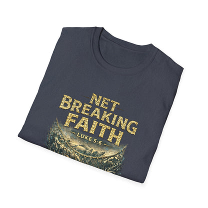 Net Breaking Faith T-Shirt — Vintage Fishing Faith Graphic Tee