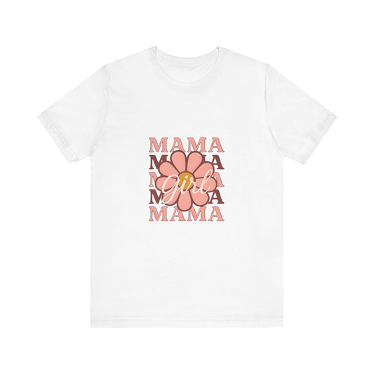 Chic Mama Graphic Tee, Floral Shirt for Moms, Mother's Day Gift, Casual Wear, Trendy Outfit, Birthday Present