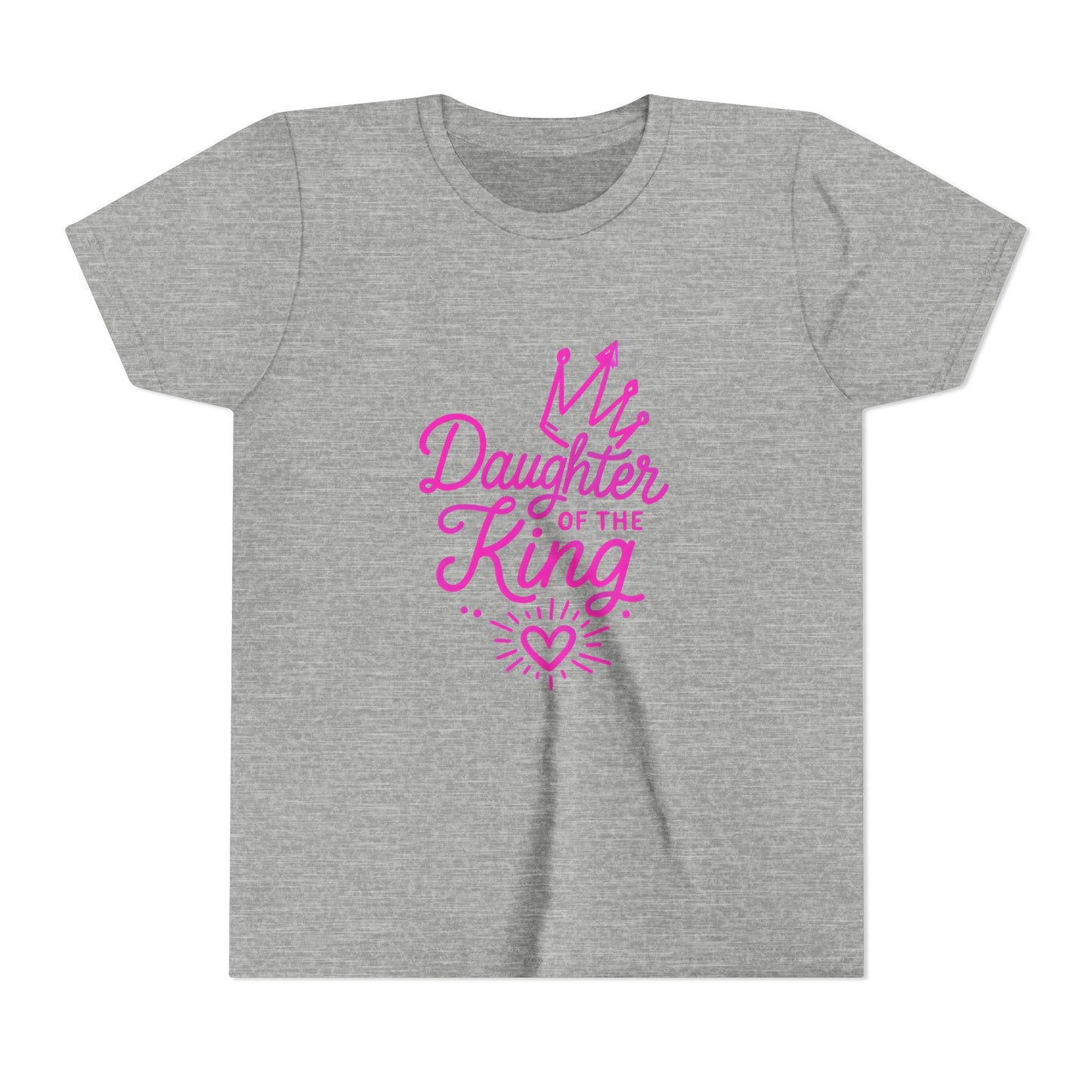 Daughter of the King Youth Tee, Faith Inspired T-Shirt, Christian Apparel for Kids, Birthday Gift, Scripture Tee, Encouraging Youth Shirt
